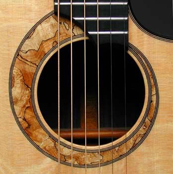 Spalted Maple Spiral Rosette